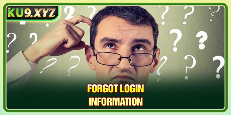 Forgot login account information