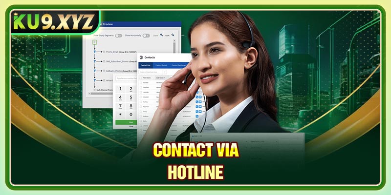 Contact via hotline